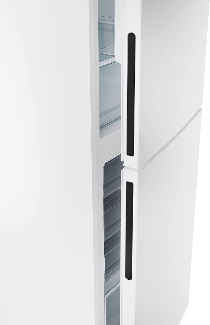 Frigorífico Combi, 55CM, Altura 1,77m, 260L, Low Frost, Función SuperCool, Cajón Verdulero, Control electrónico interno, LED, Puertas Reversibles, 39DB, Clase E, Blanco [Clase de eficiencia energética E]